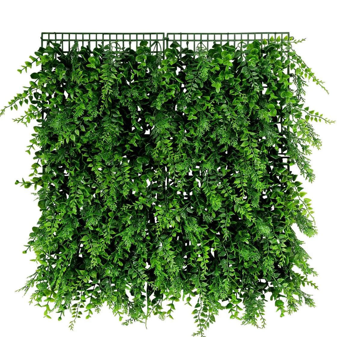 DecoWoerner Decoración De Verano|Decoración De Primavera>Panel Artificial De Eucalipto Y Helecho Premium, 50 X 50 Cm