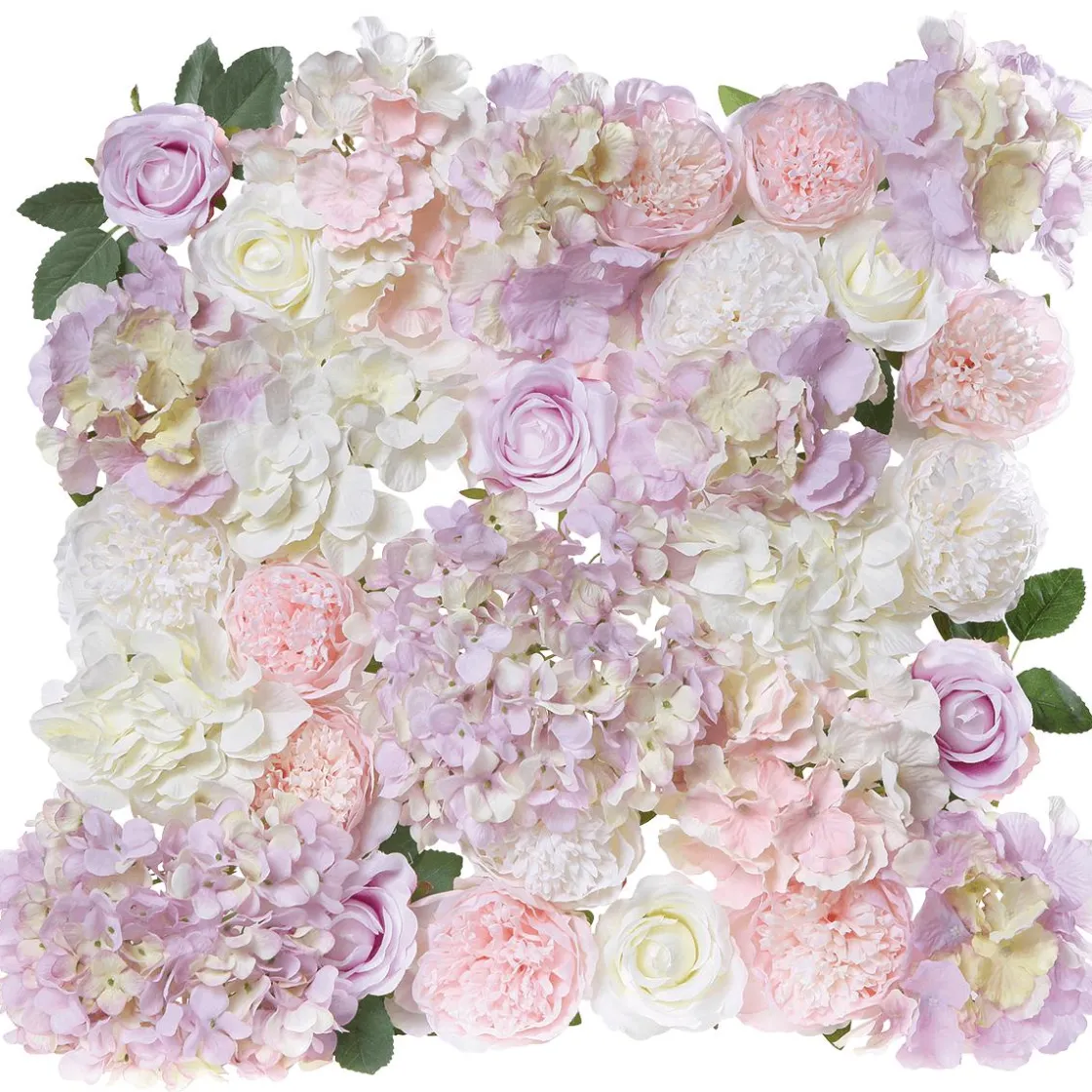 DecoWoerner Paredes De Plantas>Panel Con Flores En Colores Pastel Artificial