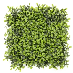 DecoWoerner Decoración De Verano|Decoración De Primavera>Panel De Arbusto Deluxe Artificial, 25 X 25 Cm