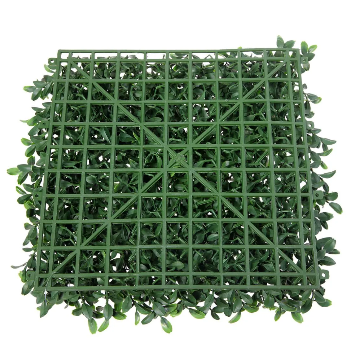 DecoWoerner Decoración De Verano|Decoración De Primavera>Panel De Arbusto Deluxe Artificial, 25 X 25 Cm