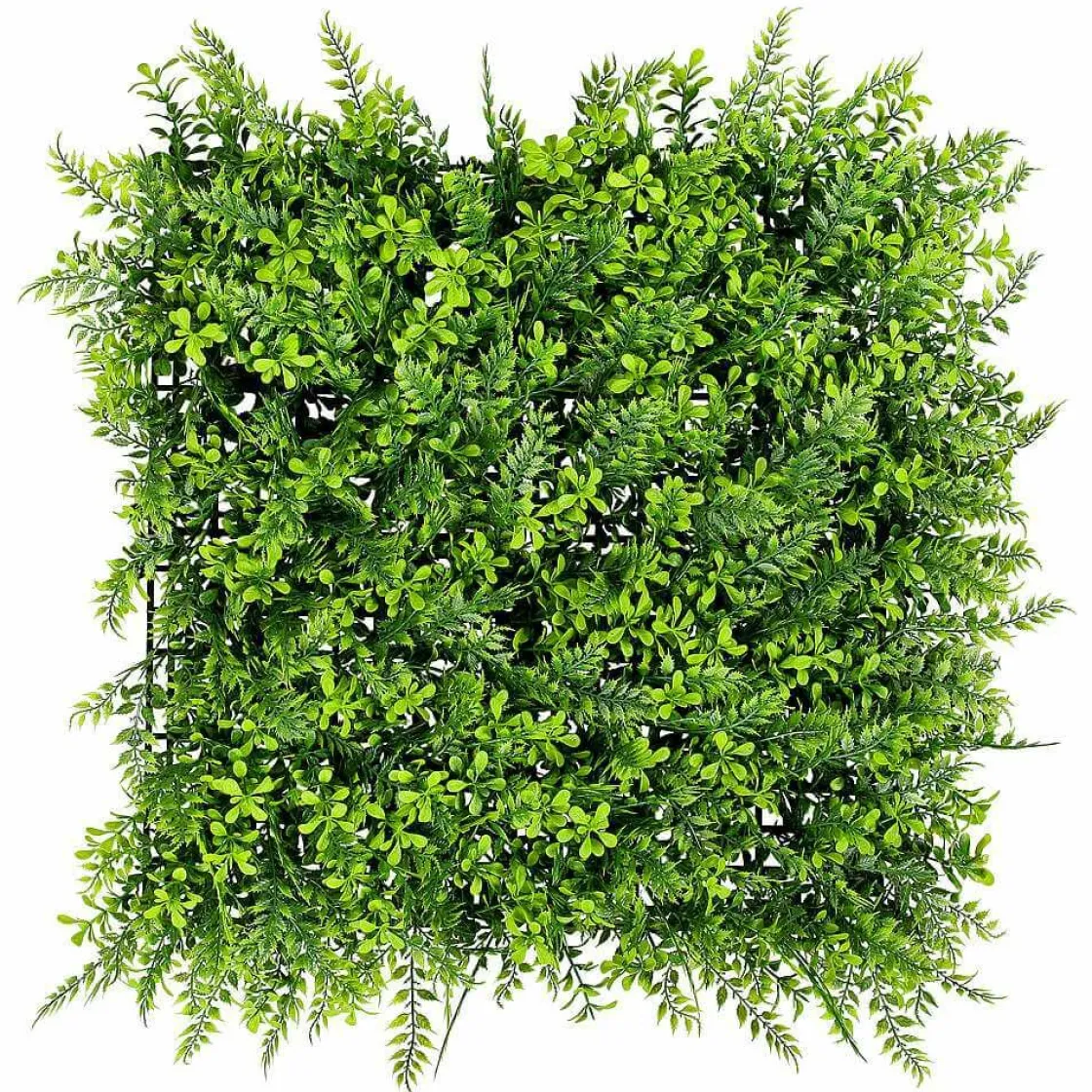 DecoWoerner Decoración De Verano|Paredes De Plantas>Panel De Helecho Y Arbusto Artificial, 50 X 50 Cm