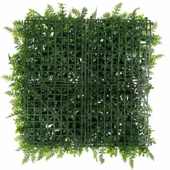 DecoWoerner Decoración De Verano|Paredes De Plantas>Panel De Helecho Y Arbusto Artificial, 50 X 50 Cm