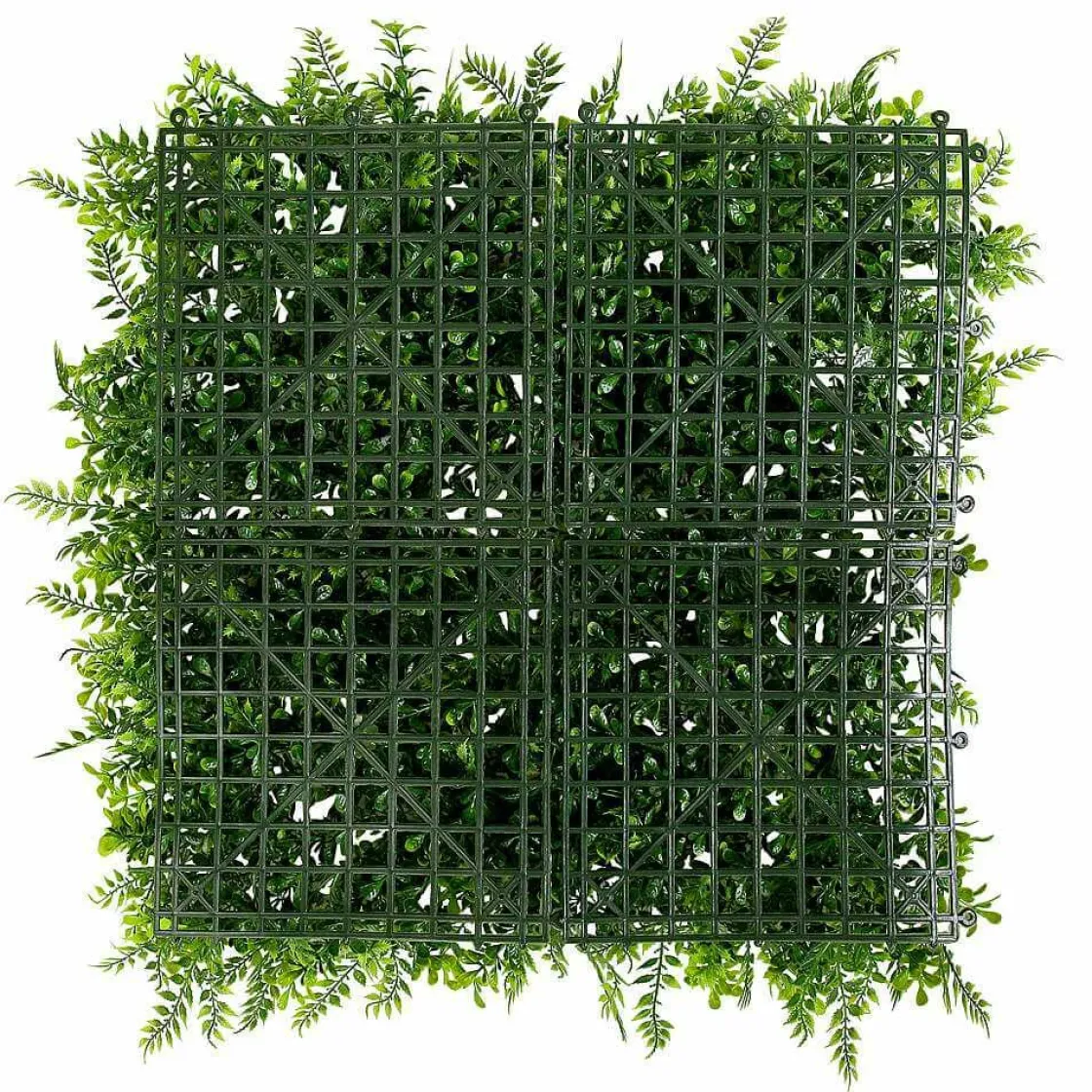 DecoWoerner Decoración De Verano|Paredes De Plantas>Panel De Helecho Y Arbusto Artificial, 50 X 50 Cm