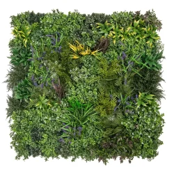 DecoWoerner Paredes De Plantas|Plantas Artificiales Ignífugas>Panel Planta Artificial Mezcla De Hierba Lavanda B1 1 X 1 M