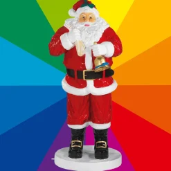 DecoWoerner Decoración Navideña Xxl>Papá Noel Con Color Personalizado 180 Cm
