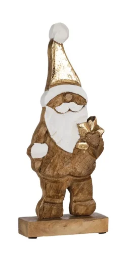 DecoWoerner Figuras De Navidad>Papá Noel De Madera De 32 Cm De Altura