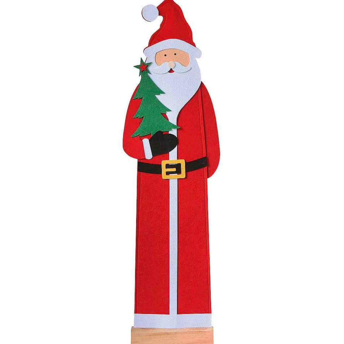 DecoWoerner Figuras De Navidad>Papá Noel Decorativo Fieltro 38 Cm , 3 Piezas