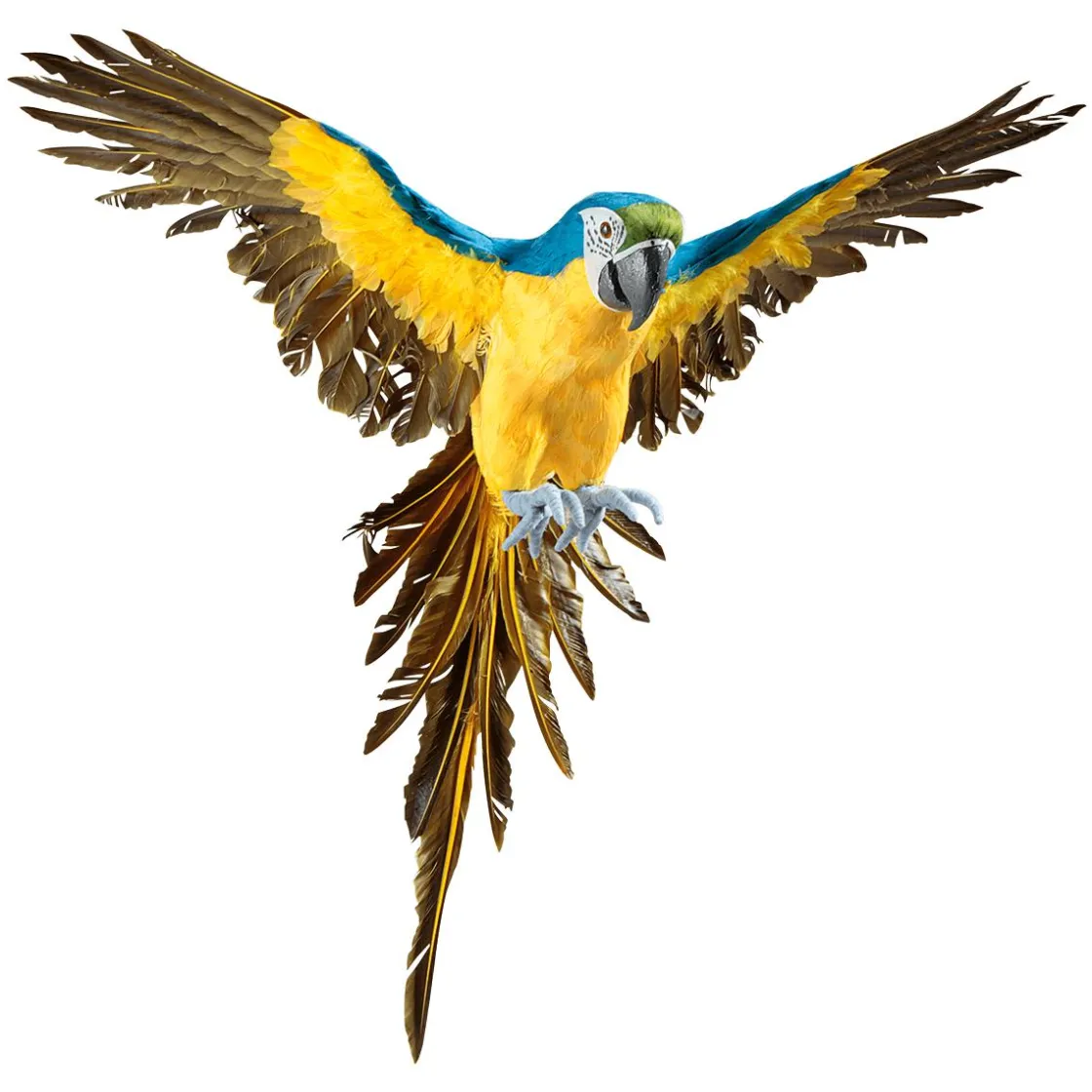 DecoWoerner Decoración De Animales|Decoración De Verano>Papagayo Decorativo -amarillo Longitud 77 Cm