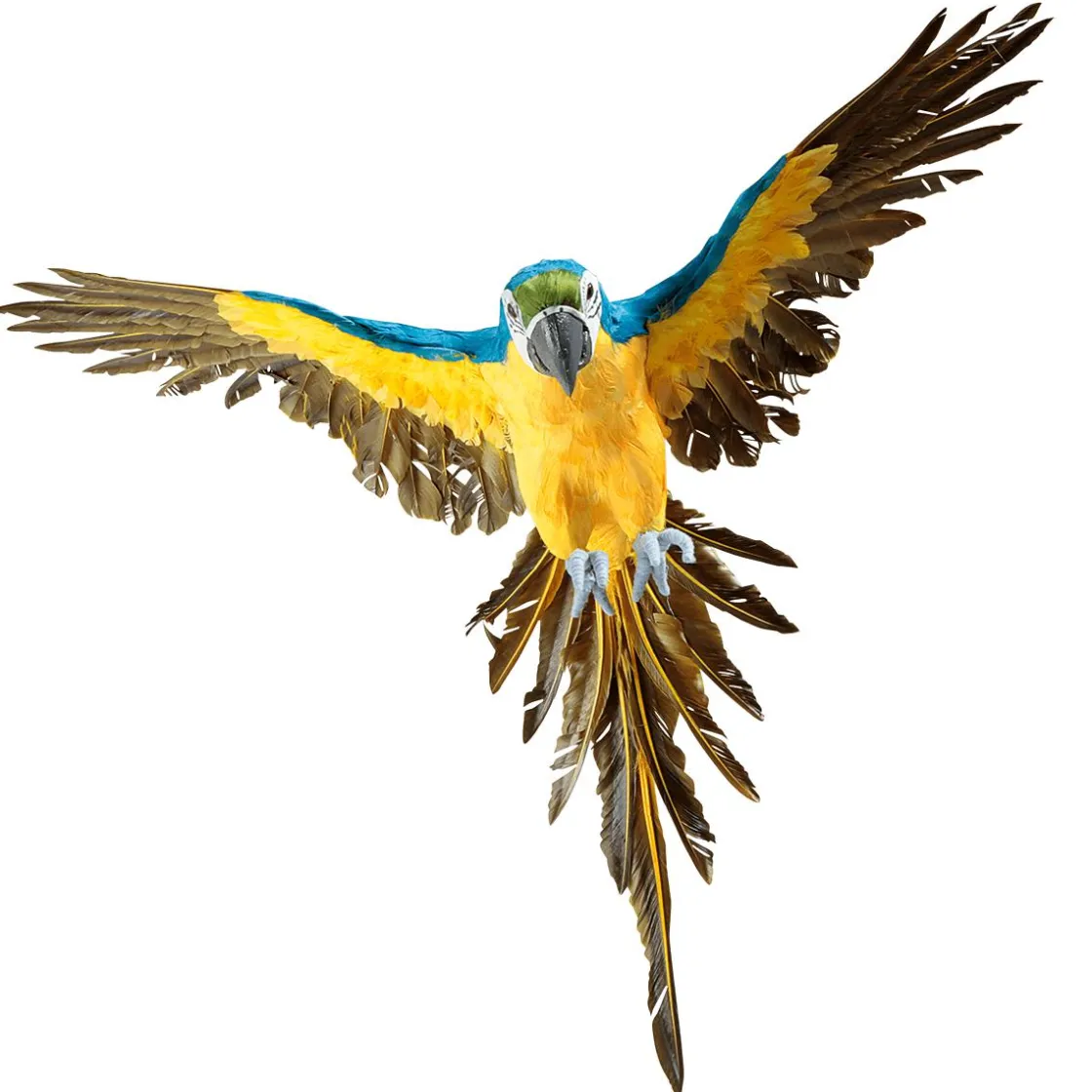 DecoWoerner Decoración De Animales|Decoración De Verano>Papagayo Decorativo -amarillo Longitud 77 Cm