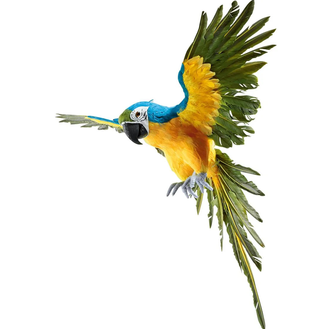 DecoWoerner Decoración De Animales|Decoración De Verano>Papagayo Decorativo -amarillo Longitud 77 Cm
