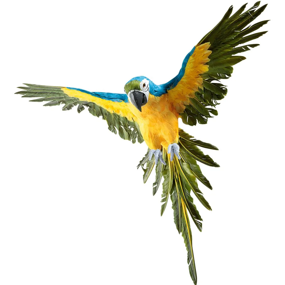 DecoWoerner Decoración De Animales|Decoración De Verano>Papagayo Decorativo -amarillo Longitud 77 Cm
