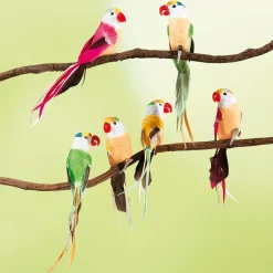 DecoWoerner Decoración De Animales|Decoración De Verano>Papagayos Decorativos, 22 Cm, 6 Piezas