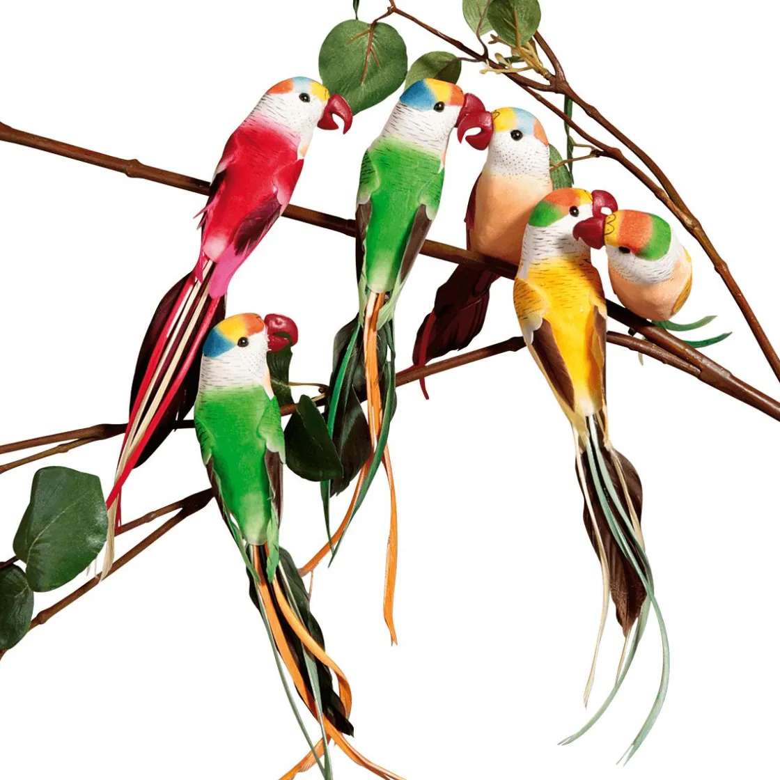 DecoWoerner Decoración De Animales|Decoración De Verano>Papagayos Decorativos, 22 Cm, 6 Piezas