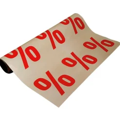 DecoWoerner Material De Rebajas>Papel De Ofertas "Signo De Porcentaje" 50 M