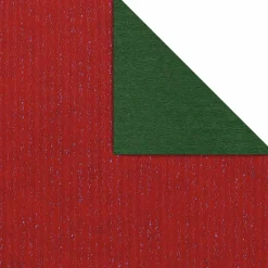 DecoWoerner Papel De Regalo>Papel De Regalo Bicolor 50 Cm, 100 M, Oscuro Rojo