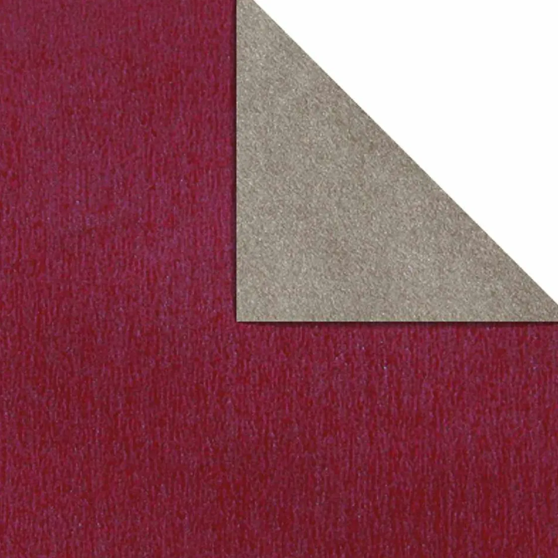 DecoWoerner Papel De Regalo>Papel De Regalo Bicolor 50 Cm, 250 M, Baya