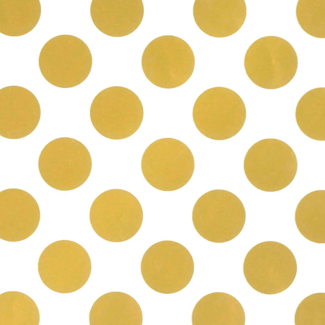 DecoWoerner Papel De Regalo|Go Green - Envoltorio Para Regalo Ecológico>Papel De Regalo Blanco Sostenible Con Puntos Dorados - Bobina De Papel De Regalo De 50 M