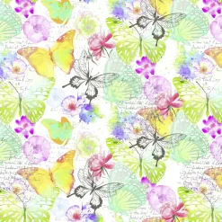 DecoWoerner Papel De Regalo>Papel De Regalo Mariposas, 50 Cm, 50 M