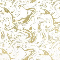 DecoWoerner Papel De Regalo>Papel De Regalo Mármol Dorado