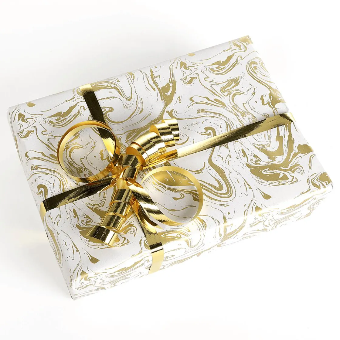 DecoWoerner Papel De Regalo>Papel De Regalo Mármol Dorado