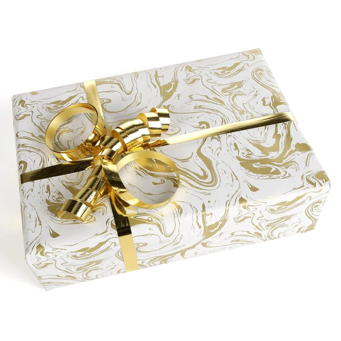 DecoWoerner Papel De Regalo>Papel De Regalo Mármol Dorado