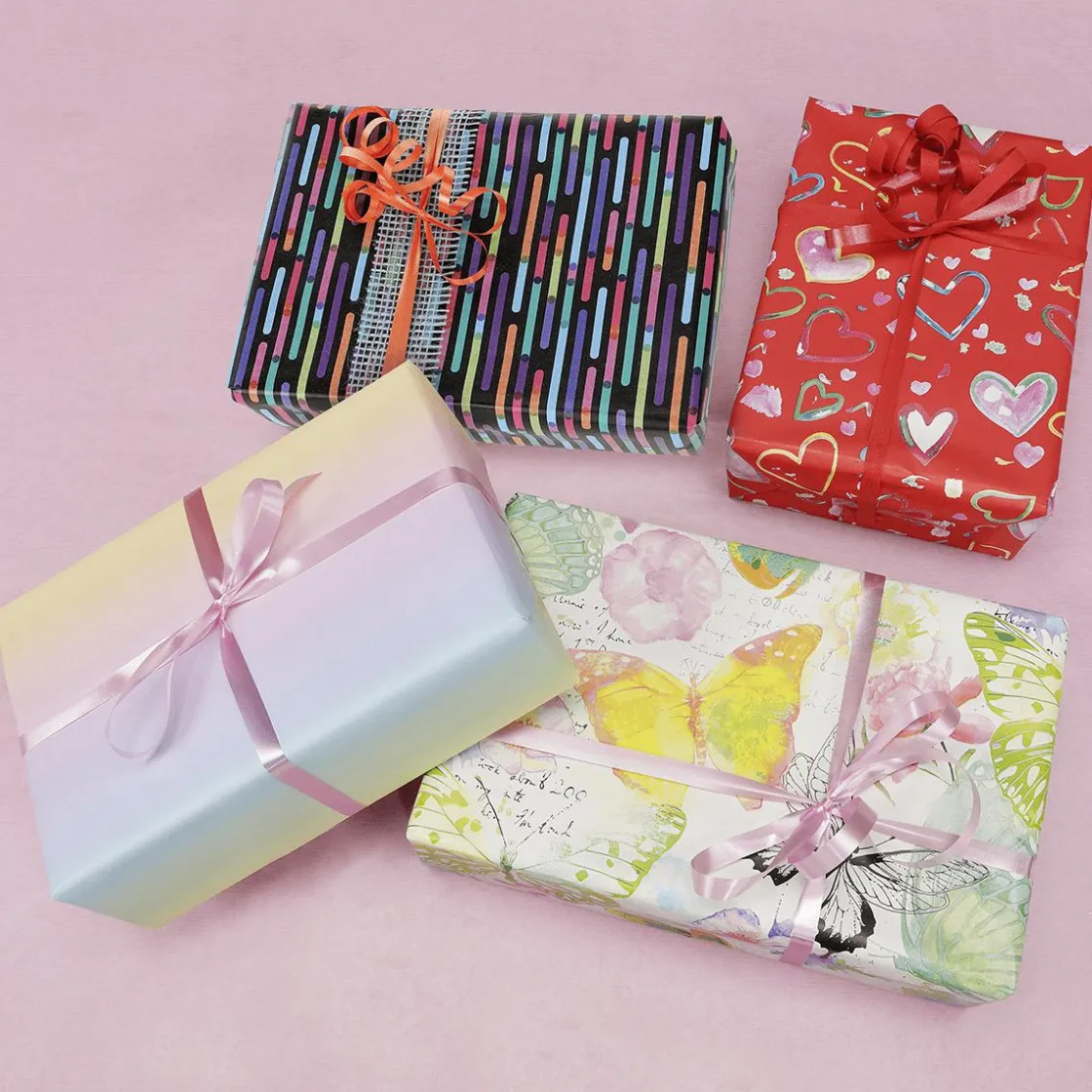 DecoWoerner Papel De Regalo>Papel De Regalo Rayas De Colores, 50 Cm, 50 M