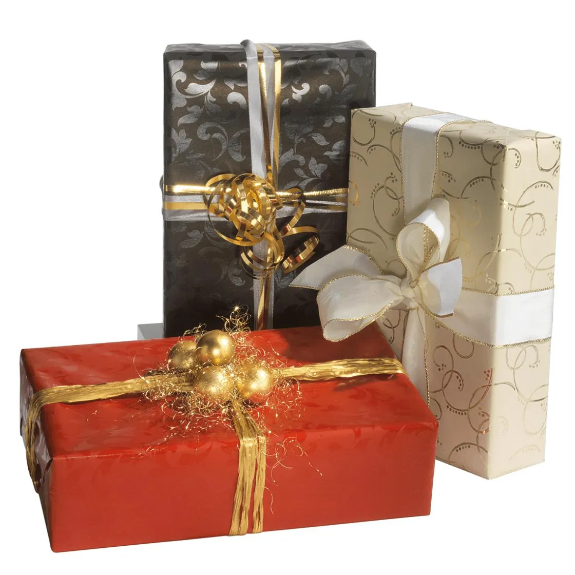 DecoWoerner Papel De Regalo|Go Green - Envoltorio Para Regalo Ecológico>Papel De Regalo Sostenible Con Diseño De Vid Brillante - Bobina De Papel De Regalo De 50 M