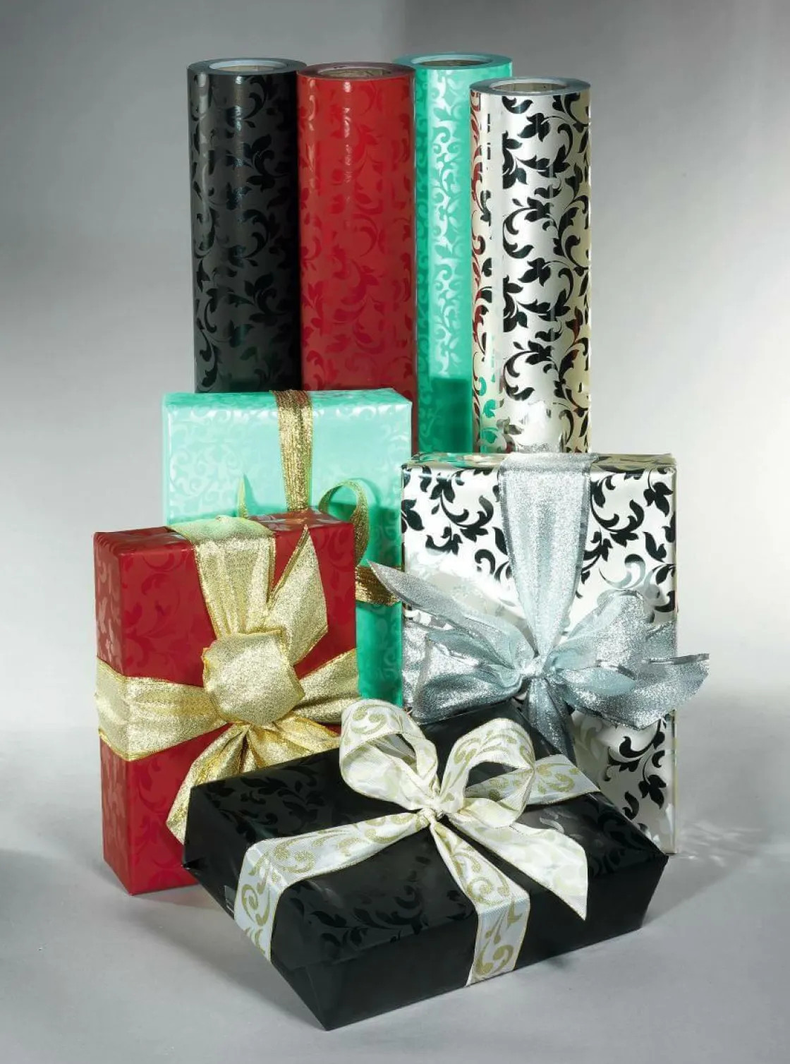 DecoWoerner Papel De Regalo|Go Green - Envoltorio Para Regalo Ecológico>Papel De Regalo Sostenible Con Diseño De Vid Brillante - Bobina De Papel De Regalo De 50 M