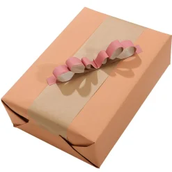 DecoWoerner Papel De Regalo|Go Green - Envoltorio Para Regalo Ecológico>Papel Kraft Liso Reciclado En Color - Bobina De Papel De Regalo De 50 M