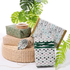 DecoWoerner Papel De Regalo|Go Green - Envoltorio Para Regalo Ecológico><noscript><img width=