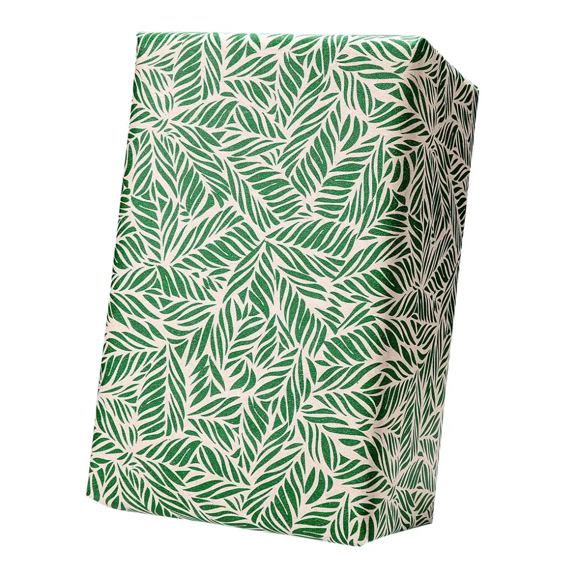 DecoWoerner Papel De Regalo|Go Green - Envoltorio Para Regalo Ecológico>Papel Kraft Reciclado Con Hojas De Palmera s - Rollo De Papel De Envolver De 50 M