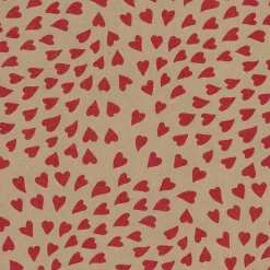 DecoWoerner Papel De Regalo|Go Green - Envoltorio Para Regalo Ecológico>Papel Kraft Reciclado Con Corazones s - Rollo De Papel De Envolver De 50 M