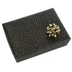 DecoWoerner Papel De Regalo|Go Green - Envoltorio Para Regalo Ecológico>Papel Kraft Reciclado Con Puntos Dorados, 50 Cm, 50 M