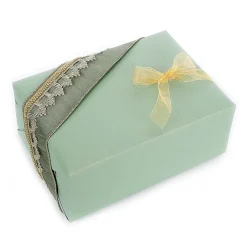 DecoWoerner Papel De Regalo|Go Green - Envoltorio Para Regalo Ecológico>Papel Kraft Reciclado Con Rayas Plateadas - Rollo De Papel De Envolver De 50 M
