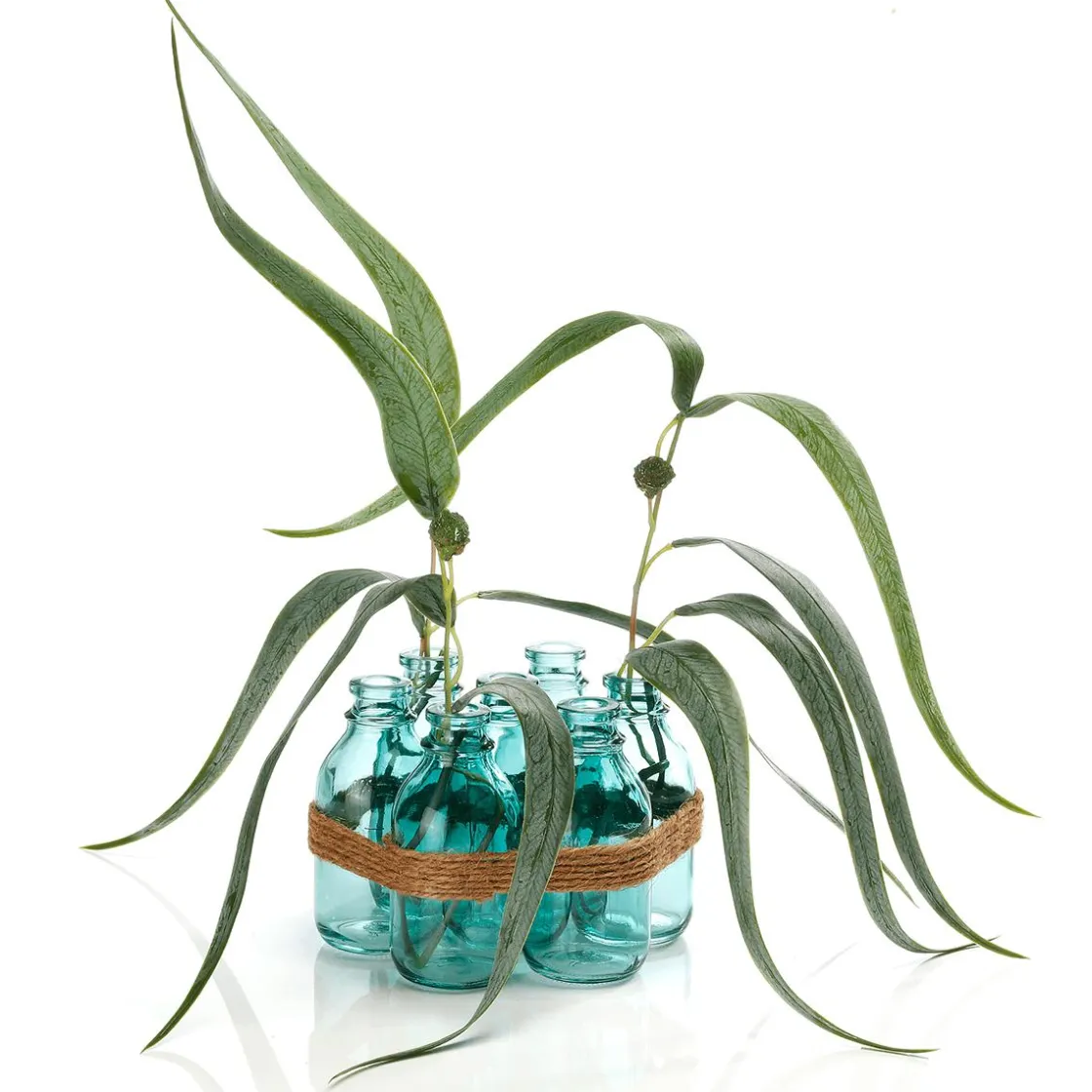 DecoWoerner Ramas Y Ramitas>Paquete De 3 Eucaliptos Artificiales, , 60 Cm De Altura