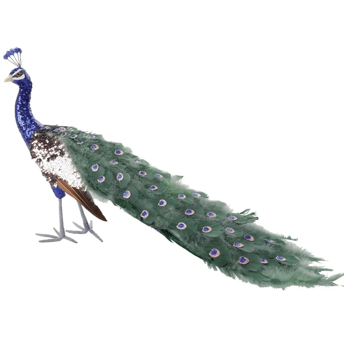 DecoWoerner Decoración De Animales|Decoración De Primavera>Pavo Real Decorativo, 80x20x40 Cm