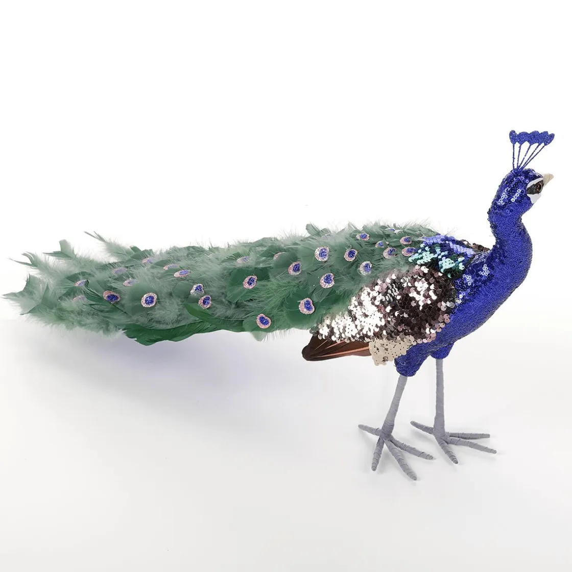 DecoWoerner Decoración De Animales|Decoración De Primavera>Pavo Real Decorativo, 80x20x40 Cm