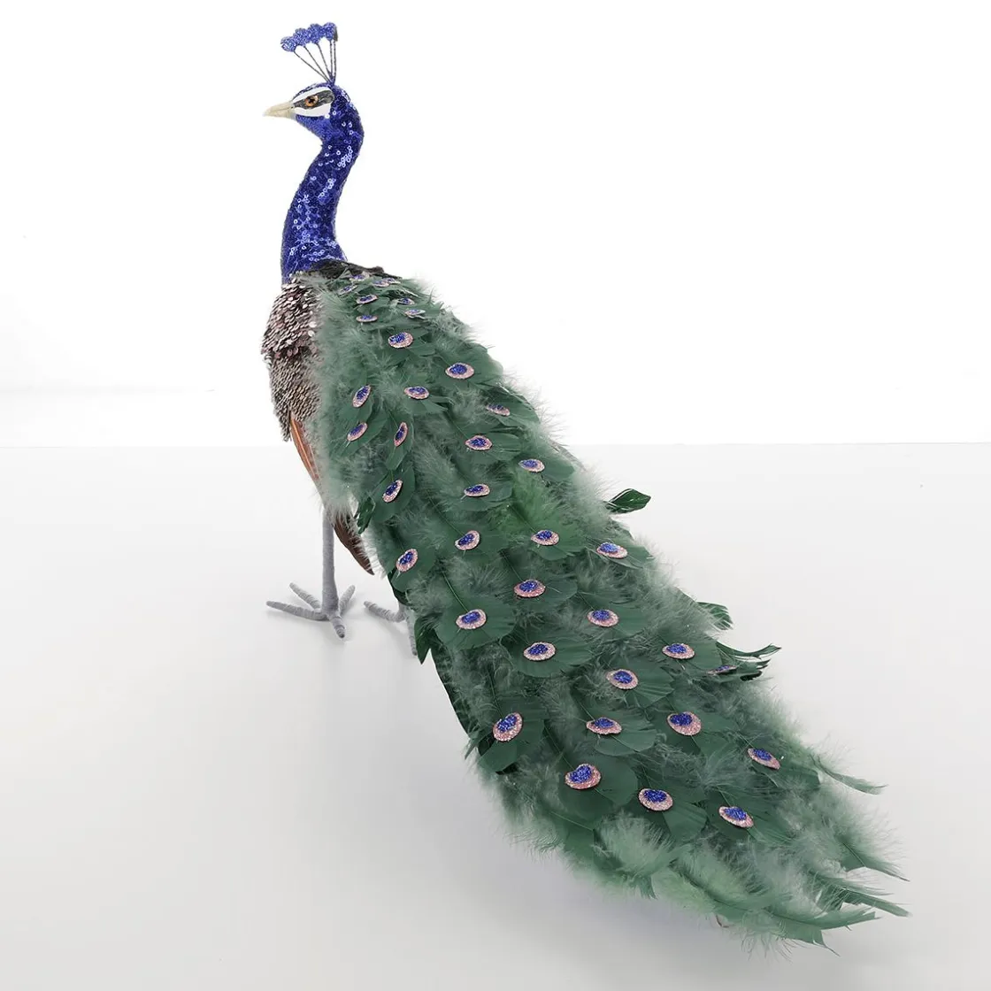 DecoWoerner Decoración De Animales|Decoración De Primavera>Pavo Real Decorativo, 80x20x40 Cm