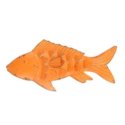 DecoWoerner Decoración De Verano>Peces De Metal Decoración De Pared Con Manchas De óxido 71 Cm