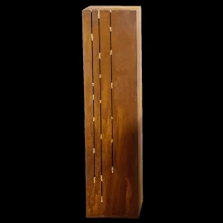DecoWoerner Expositores Para Tiendas|Decoración De Otoño>Pedestal Deco Superficie De Acero Inoxidable Patinado 100 Cm De Altura