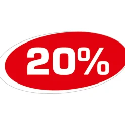 DecoWoerner Material De Rebajas>Pegatina "20%"