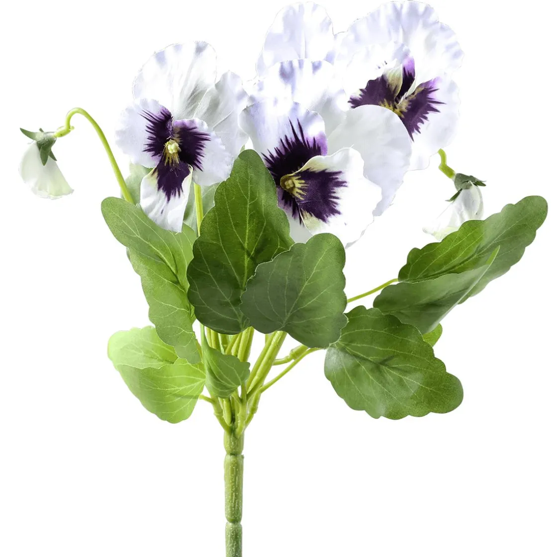 DecoWoerner Decoración De Primavera|Ramos Y Coronas De Flores>Pensamientos Artificiales s, 27 Cm