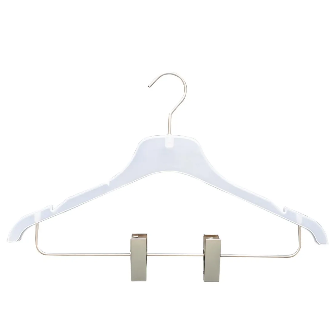 DecoWoerner Perchas>Percha 42 Cm Esmerilada Con Muescas Y Barra De Sujeción 50 Uds.