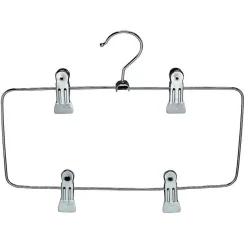 DecoWoerner Perchas>Percha Con Pinzas Para Ropa Interior, 4 Pinzas
