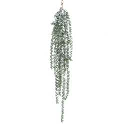 DecoWoerner Decoración De Invierno|Plantas Colgantes>Percha De Alerce Con Escarcha 122 Cm