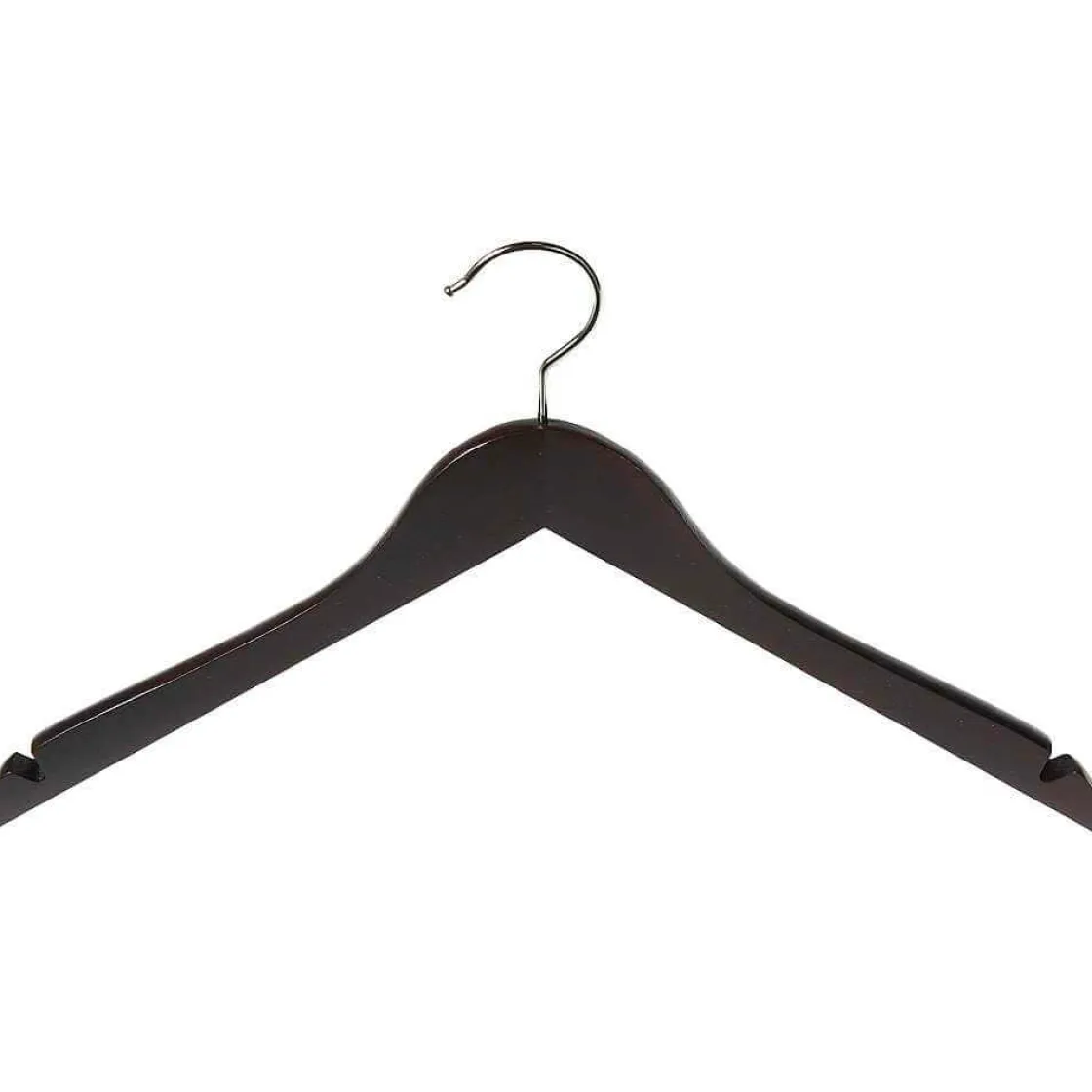 DecoWoerner Perchas>Percha De Madera Con Muescas, ángulo De 45 Cm Wengué