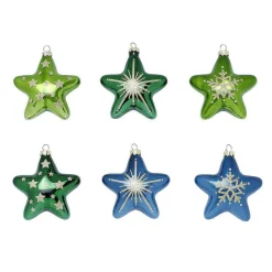 DecoWoerner Estrella De Navidad|Bolas De Navidad>Percha De Navidad "Estrella" 8 Cm, 12 Piezas