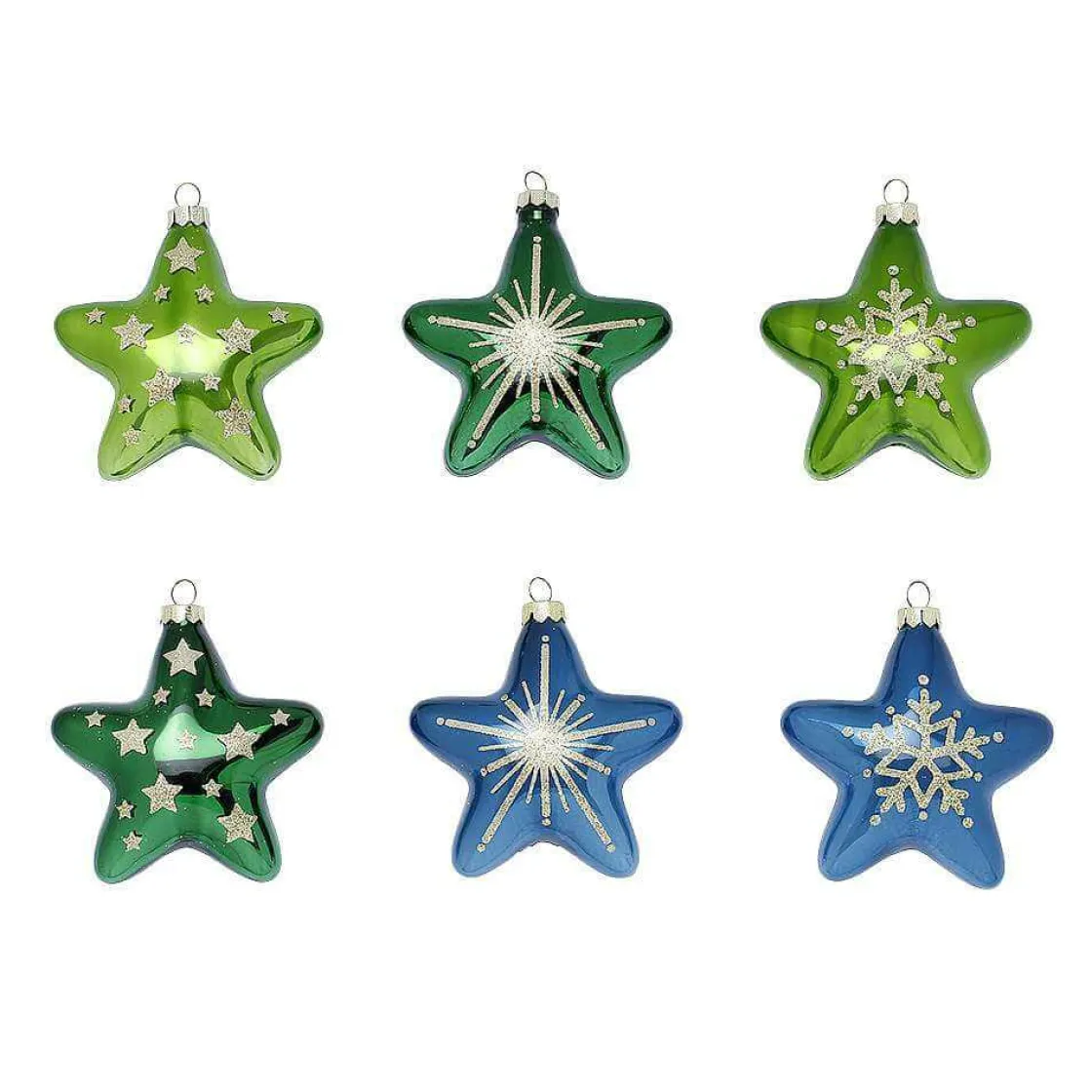 DecoWoerner Estrella De Navidad|Bolas De Navidad>Percha De Navidad "Estrella" 8 Cm, 12 Piezas