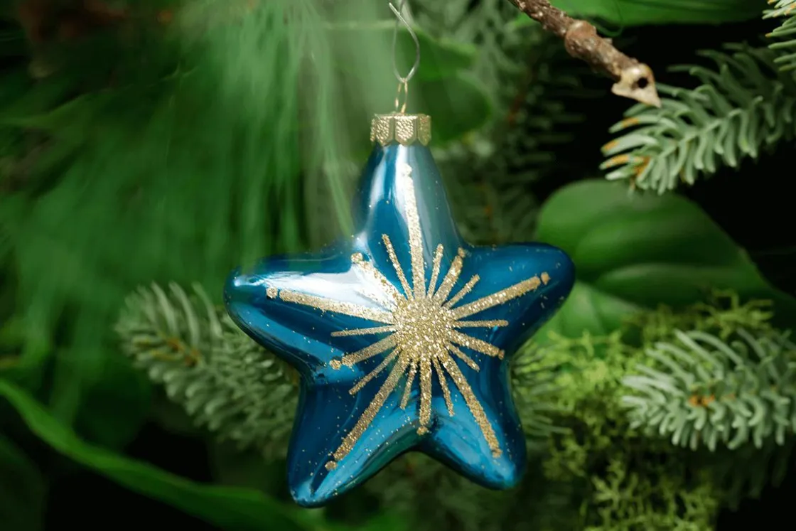 DecoWoerner Estrella De Navidad|Bolas De Navidad>Percha De Navidad "Estrella" 8 Cm, 12 Piezas