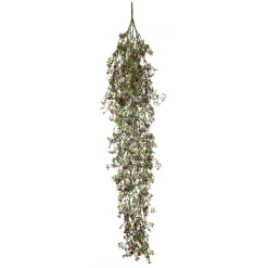 DecoWoerner Plantas Colgantes|Plantas Artificiales Ignífugas>Percha Flor Artificial Roja Ignífuga 100 Cm